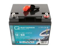 Q-Batteries Lithium Akku 12-50 12,8V 50Ah 640Wh LiFePO4 Batterie