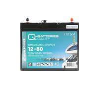 Q-Batteries Lithium Akku 12-80 12,8V 80Ah 1024Wh LiFePO4 Batterie mit Bluetooth