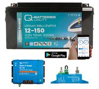 Q-Batteries Lithium Akku 12,8V 150Ah mit Victron Orion-Tr 12/12-18A DC/DC - 0% MwSt. (gem. § 12 Abs. 3 UStG)