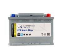 Q-Batteries Start-Stop EFB Autobatterie EFB70 12V 70Ah 700A inkl. 7,50 € Pfand