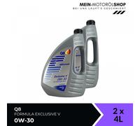 Q8 Formula Exclusive V 0W-30 : 4 Liter