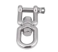 Qcwwy Zubehör für Motorradanhänger, Drehbarer Schnappschäkel aus Stahl, Rostfrei, Drehring-Rollschäkel in Marinequalität mit Elektrolytischem Polierfinish. Einfache Installation, kein Schweißen (12mm)