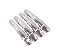 QCxMpC Chrom-Türgriffabdeckungen, Zierleisten, Aufkleber, passend für Peugeot 207, 207SW, SW, CC (2006-2014)