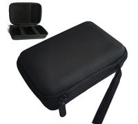 QFDSHOPCO GPS Navi Tasche Hülle Hart Schutztasche Case für 5-6 Zoll Navigationsgeräte Kompatibel mit Garmin Zumo XT2 Garmin Drive 53 52 51 50 Tomtom GO 620 610 520 GO Classic 2nd Schwarz