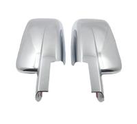 QFJFBGGH Auto Spiegelkappen Für Dodge Für Ram 1500 2009-2018 Autoaufkleber Rückspiegel Seitenspiegelabdeckung Flügelkappe Außentür Rückansicht Gehäuseverkleidung Chrom Silber ABS Rückspiegelgehäuse