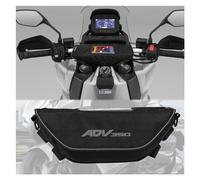 QIBOZNG Motorrad Lenkertasche Für HO&NDA ADV350 Adv350 ADV 350 Motorrad Zubehör Wasserdicht Und Staubdicht Lenker Lagerung Tasche Navigation Tasche(Black Logo4)