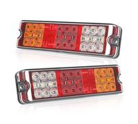 Qiping LED Rückleuchten Anhänger,12/24V DC Universal Rückleuchten,KFZ LKW Wohnmobil Anhänger Beleuchtung E-Geprüfte für Straßenverkehr Zugelassen