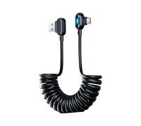 Qkbuza Auto-Ladekabel - Einziehbar und hochelastisch,Beleuchtetes Typ C Ladekabel,Für Anhänger LKW Limousine Pick-up Männer Und Frauen Ehemann Sohn Tochter Familie Und Freunde