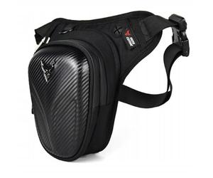 QLS Motorrad Beintasche Oberschenkeltasche wasserabweisend Schwarz