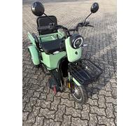 Qmove 3-Rad Elektro-Seniorenmobil, 25 Km/h, Elektromobil, Leichte Montage, Mintgrün
