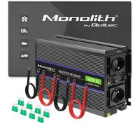 Qoltec Monolith 4000 MS Wave Spannungswandler | 12V auf 230V | 2000/4000W | USB