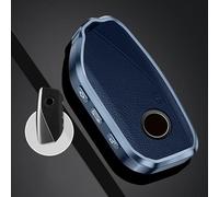 QPDDFG Autoschlüssel Hülle für BMW 5 Series G60 G61 G68 2024, Schlüsselgehäuse Schlüsselhülle Cover Kratzfestes SchlüsselanhängerAbdeckung Schlüssel Schutz Gehäuse,A Blue