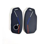 QPDDFG Autoschlüssel Hülle für BMW 5 Series G60 G61 G68 2024, Schlüsselgehäuse Schlüsselhülle Cover Kratzfestes SchlüsselanhängerAbdeckung Schlüssel Schutz Gehäuse,F Black2