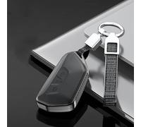QPDDFG Autoschlüssel Hülle für Skoda Enyaq Enyaq iV 60, Schlüsselgehäuse Schlüsselhülle Cover Kratzfestes SchlüsselanhängerAbdeckung Schlüssel Schutz Gehäuse,B Black