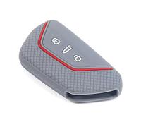 QPDDFG Autoschlüssel Hülle für Skoda Enyaq iV 2020 2021 2022 2023 2024 2025, Schlüsselgehäuse Schlüsselhülle Cover Kratzfestes SchlüsselanhängerAbdeckung Schlüssel Schutz Gehäuse,B Dark Grey2