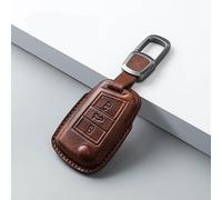 QPDDFG Autoschlüssel Hülle für Skoda Kodiaq Kamiq Rapid Spaceback, Schlüsselgehäuse Schlüsselhülle Cover Kratzfestes SchlüsselanhängerAbdeckung Schlüssel Schutz Gehäuse,D Brown