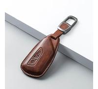 QPDDFG Autoschlüssel Hülle für VW Multivan T7 2020-2025, Schlüsselgehäuse Schlüsselhülle Cover Kratzfestes SchlüsselanhängerAbdeckung Schlüssel Schutz Gehäuse,C Brown