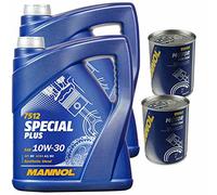 QR-Parts Set 85454287 MN7512-5 9990 10L MANNOL 7512 Special Plus 10W-30 Motoröl API SN ACEA A3/B3 Motor Doctor