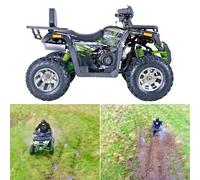 Quad ATV Benzin Offroad 55 km/h Anhängerkupplung Scheibenbremsen 169cm³ LED