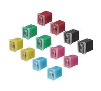 QUARKZMAN Kfz Sicherung Set Blocksicherung Mini, Low Jcase Flachsicherungen 20/30/40/50/60/80A für PKW Wohnmobil LKW, 36 Stück