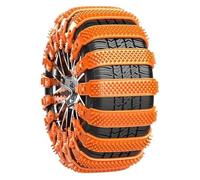 QUCMGEIYK 16 Stück Auto Schneeketten für Skoda Kamiq/Karoq/Kodiaq/Kodiaq GT 2017-2025, Wiederverwendbare Snow Chains, Für besseren Grip auf Schnee, Schlamm und nassen Straßen,Black