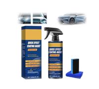 Quick Effect Coating Agent,3-in-1 Hochschutz Nano Keramik Auto-Beschichtungsspray,Autopolitur & Kratzer Entferner,Wasserabweisend & Lackschutz Spray für Lastwagen,Limousinen und Privatfahrzeuge (1pc)