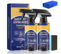 Quick Effect Coating Agent for Car, 3-in-1 High Protection Car Coating Spray - Highly Efficient Ceramic Coating Combines Repair, Protection and Brightening, Repairs Scratches & Wear Quickly (2pcs)