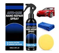 Quick Effect Coating Agent Kratzerentferner für Auto mit Schwamm | Kratzer entferner Auto- einfache Handanwendung - Glatte Schutzschicht Autopflege Glanzwiederherstellung