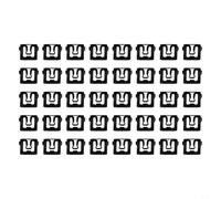 QuivyLivy Schwarz 40 Stück Edelstahl Clips Für Ford | Scheibenleisten 1964-1993 Vorne Hinten Windschutzscheibe Zierleiste Befestigung Set,
