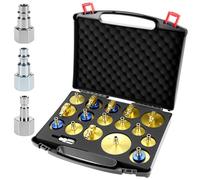 QWORK® 20 Stück Bremsenentlüftungsgerät Adapter Set, Auto Bremsenentlüfter Werkzeug mit 4 Schnellanschlüssen