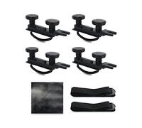 QWORK® 4 Stück U-Bolzen Dachbox Halterung, Dachbox Befestigung, U-Schrauben Schellen 85mm Innenbreite, mit 8 Heavy Duty Kontermuttern