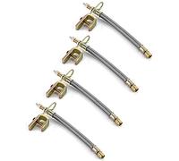 QWORK® Ventilverlängerung für Auto, PKW, LKW, 4 Stücke, 18cm