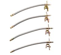 QWORK Ventilverlängerung für Auto, PKW, LKW, 4 stücke, 30cm