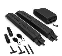 QWORK® Weich-Dachträger-Set, 2 Dachpolster 1,18 m, Gurte 4,5 m, für Kajak, Surfbrett, Kanu, SUP und Ski