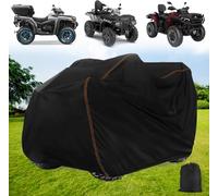 QYMOTO ATV Abdeckung, groß, Quad Bike Storage Cover Heavy Duty 420D, Outdoor Wasserdicht Winddicht für CFMOTO Cforce, Polaris Sportsman, Honda, Yamaha Grizzly, Hisun, Größe 231,1 cm L x 124,5 cm B x
