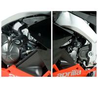R&G RACING Aero-Crash-Protektoren Schwarz für Aprilia RS4 125