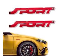 R-timer 2 Stück 3D Emblem Aufkleber Passend für VW Golf 4 5 6 7 MK7 MK4 MK5 MK6 MK1 MK2 MK3 MK8,Karosseriedekor Waschstraßenfest Sportliche Optik Lackschutz,Red