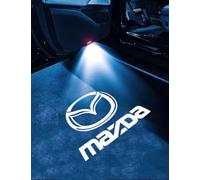 R-timer 2 Stück LED Autotür Licht Projektor passend für Mazda 2 3 (III) DJ I 2014-2025, Kabellose Einstiegsbeleuchtung, HD Logo Türbeleuchtung, Einfache Montage Zubehör