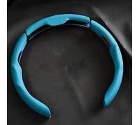 R-timer 3 Stück Segmentierte Lenkradhülle für Ford Tourneo Courier 2024 2025, Sportlicher Lenkradbezug Carbon Optik Schutzhülle Rutschfester Griff Komfort aus Leder,Blue