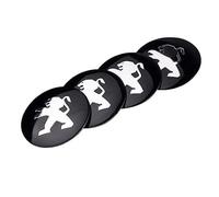 R-timer 4 Stück Nabendeckel Aufkleber für Peugeot 3008 5008 GT 2016-2022 2023, 3D Felgenaufkleber Nabenkappen Sticker, Wasserdicht & Kratzfest, Auto Tuning Radkappen Emblem