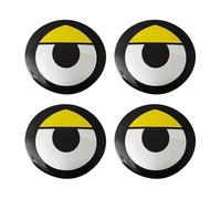 R-timer 4 Stück Radnabenabdeckung Aufkleber für Smart 450 451 453 Fortwo Forfour, Logo Radnabenkappen Zentralabdeckung Abzeichen Staubdicht Wasserdicht,A 56mm