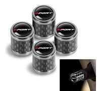 R-timer 4Pcs Aluminium-Reifenventilkappen für Skoda Octavia Fabia Kamiq Kapoq Kodiaq Rapid Scala Superb, Auto-Reifen,Wasserdicht,Metall Autoventil Kappe mit Gummiringdichtung