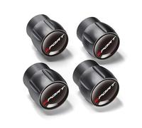 R-timer 4Pcs Aluminium-Reifenventilkappen für Skoda S Logo Octavia Fabia 2 Superb 2 Kamiq VRS VII Kodiaq, Auto-Reifen,Wasserdicht,Metall Autoventil Kappe mit Gummiringdichtung,Grey