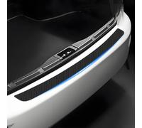 R-timer Auto Ladekantenschutz Folie für Hyundai Kona 2020-2023 Zubehör, Kofferraum Kohlefaser Stoßstangenschutz - Heck Rear Bumper Aufkleber,90 * 7cm