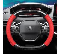 R-timer Auto Lenkradbezug Lenkradschutz für Peugeot 3008 5008 GT 2016-2022 2023, Lenkradbezug Leder, Lenkradhülle für Sommer & Winter Auto-Lenkradabdeckung,E