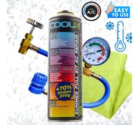 R12/R134a A/C Kältemittel 5in1 + Füllleitung Cool5 Ersatz R12/R134a 290g + Tuch