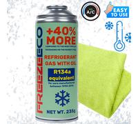 R12/R134a FreezeEco 2in1 Ersatz R12/R134a Klimaanlagen-Kältemittel 290g + Microf