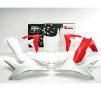 Racetech Plastik Kit Rot Weiß Honda CRF 250R 2014-2017 / CRF 450R 2013-2016