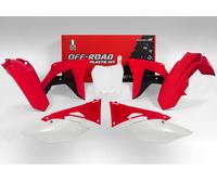 Racetech Plastik Kit Rot Weiß Honda CRF 250R 2018-2021 / CRF 450R 2017-2020