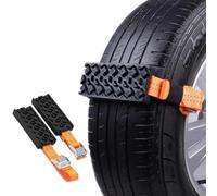 Rad-Reifenkette, 2 Stück Anfahrhilfe Wohnmobil Reifen-Traktionshilfe Gripmatte Verstellbare Sandbleche Anfahrhilfe Recovery Offroad Tracks Traktionsband Wohnmobil für Universal für alle Reifenarten